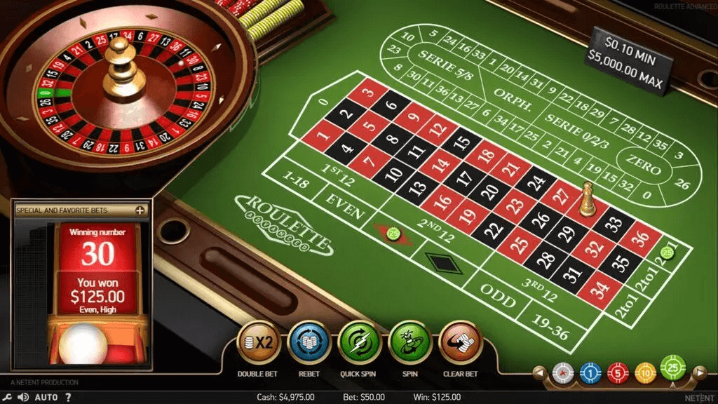 Online Roulette Display