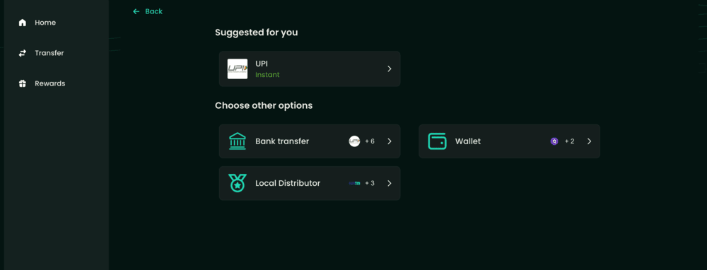 step 4: select payment mode