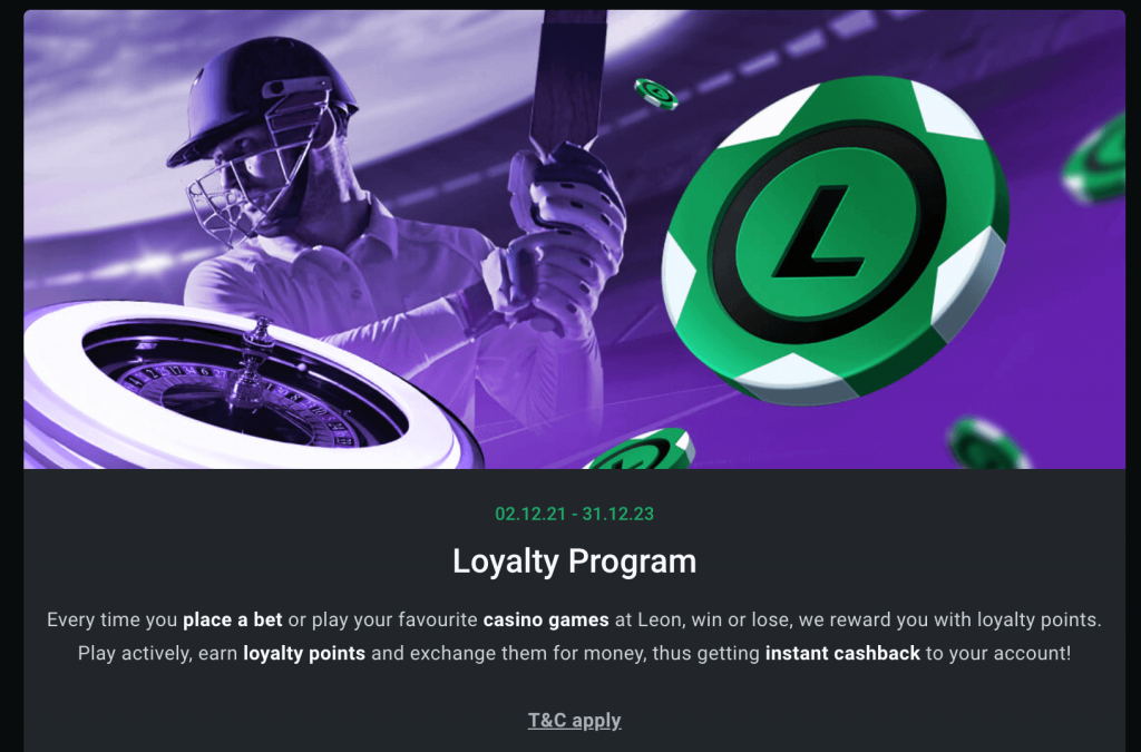 Leon Bet Loyalty Program